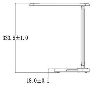 LED Stmívatelná dotyková stolní lampa s USB konektorem KIARA LED/7W/230V černá