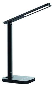 LED Stmívatelná dotyková stolní lampa s USB konektorem KIARA LED/7W/230V černá