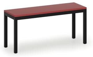 Šatní lavice, sedák - lamino, délka 900 mm, červená