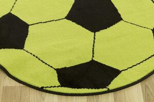Balta Dětský kusový koberec KIDS 533908/67925 kopací míč zelený Rozměr: průměr 80 cm