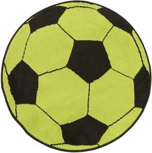 Balta Dětský kusový koberec KIDS 533908/67925 kopací míč zelený Rozměr: průměr 80 cm