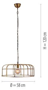 Leuchten Direkt 11493-60 - Lustr na řetězu AMIR 1xE27/25W/230V