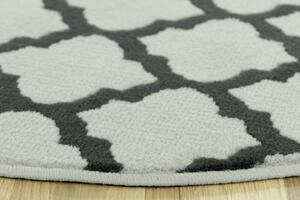 Balta Kulatý koberec LUNA 503402/89942 šedý / černý Rozměr: průměr 70 cm