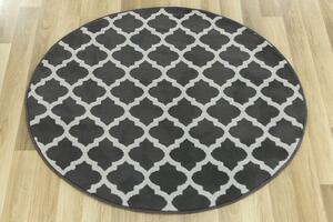 Balta Kulatý koberec LUNA 503402/89922 tmavě šedý Rozměr: průměr 100 cm