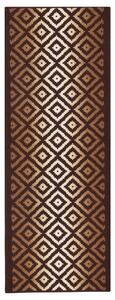 Berfin Dywany AKCE: 600x80 cm Protiskluzový běhoun na míru Zel 1018 Brown - obšitý ze všech stran - šíře 80 cm
