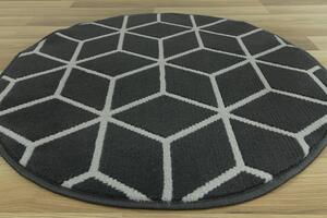 Balta Kulatý koberec LUNA 503746/89922 tmavě šedý Rozměr: průměr 80 cm