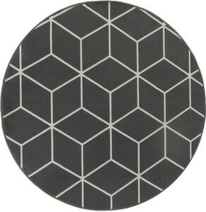 Balta Kulatý koberec LUNA 503746/89922 tmavě šedý Rozměr: průměr 80 cm