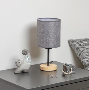 Brilagi - Stolní lampa NUBILA WOOD 1xE27/25W/230V dub/šedá