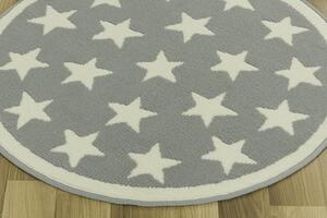 Balta Kulatý koberec LUNA 533909/89933 hvězdy krémový Rozměr: průměr 80 cm