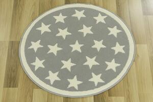 Balta Kulatý koberec LUNA 533909/89933 hvězdy krémový Rozměr: průměr 80 cm