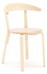 AJ Produkty Dřevěná židle LINUS, výška sedáku 450 mm, lamino, bříza