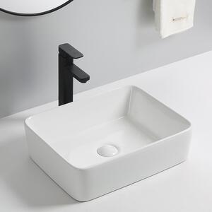 Erga Belle, umyvadlo na desku 480x370x130 mm, bílá lesklá, ERG-V03-YT-038-WH