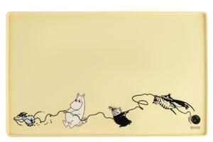 Podložka pod misky pro psy Moomin Pets 48x30cm, žlutá