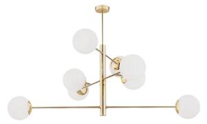 Argon 5043 - Lustr na tyči CAMERON 8xE27/15W/230V mosaz