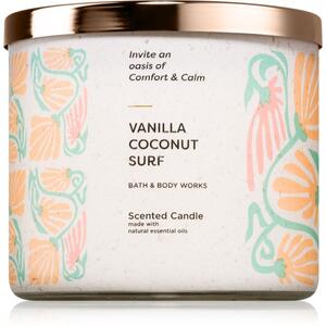 Bath & Body Works Vanilla Coconut Surf vonná svíčka 411 g