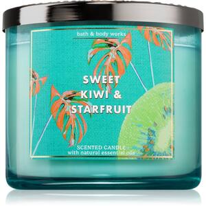 Bath & Body Works Sweet Kiwi & Starfruit vonná svíčka 411 g