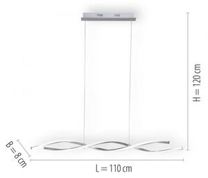 Paul Neuhaus 9142-55 - LED Stmívatelný lustr na lanku POLINA 2xLED/10,2W/230V