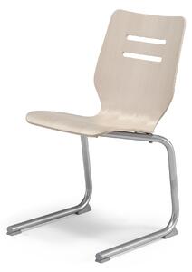 AJ Produkty Židle COGNITA, ohýbaná konstrukce, stříbrná, bříza