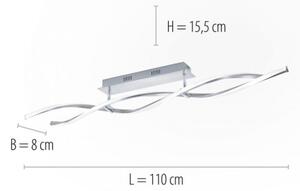 Paul Neuhaus 9143-55 - LED Stmívatelný přisazený lustr POLINA 2xLED/10,2W/230V