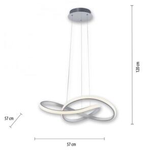 Leuchten Direkt 15402-95-LED Stmívatelný lustr na lanku MARIA LED/25W/230V