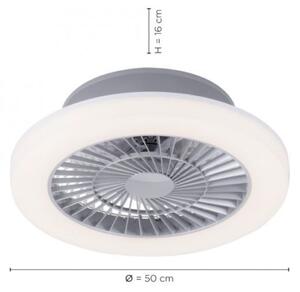 Leuchten Direkt 14645-55 - LED Svítidlo s ventilátorem LEONARD LED/27W/230V