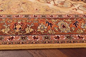 Vlněný kusový koberec Agnella Isfahan Leyla Jantarový Rozměr: 160x240 cm