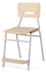 AJ Produkty Školní židle ADDITO, výška 500 mm, bříza