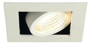 SLV BIG WHITE SADA KADUX 1, vestavné svítidlo, jedna žárovka, LED, 3000K, hranaté, bílé matné, 38°, 9 W, vč. ovladače 115701