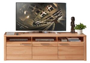KOMODA POD TELEVIZI, jádrový buk, jádrový buk, 190/58/45 cm Carryhome - Komody z masivu