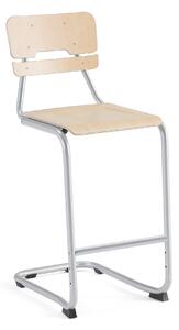 AJ Produkty Školní židle LEGERE I, výška 650 mm, bříza