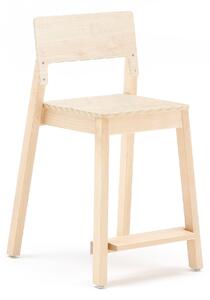 AJ Produkty Vysoká dětská židle LOVE, výška 500 mm, bříza, bříza