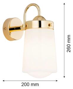 Argon 4717 - Koupelnové nástěnné svítidlo PASADENA 1xE27/15W/230V IP44