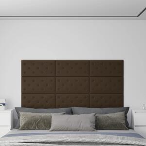 Nástěnné panely 12 ks hnědé 60 x 30 cm umělá kůže 2,16 m²