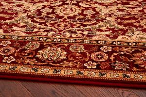 Oválný vlněný koberec Agnella Agnus Stolnik Rubín Rozměr: 170x240 cm