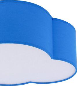 Stropní svítidlo Cloud, textil, 41 x 31 cm, modrá barva