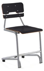 AJ Produkty Školní židle DOCTRINA, výška 500 mm, černá