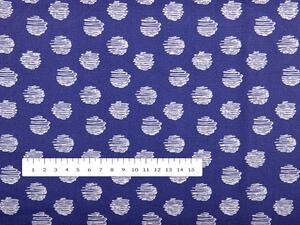 Biante Bavlněný povlak na polštář Sandra SA-214 Bílé puntíky na modrém 35 x 45 cm