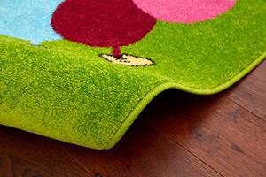 Dětský kusový koberec Agnella Funky TOP IWO zelený Rozměr: 100x170 cm