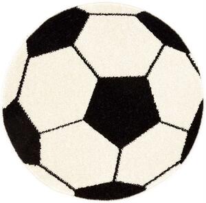 Dětský kulatý koberec Agnella Funky TOP - Fotbalový balón Rozměr: průměr 80 cm