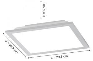Leuchten Direkt 14754-21- LED Stmívatelné stropní svítidlo FLAT LED/20W/230V +DO