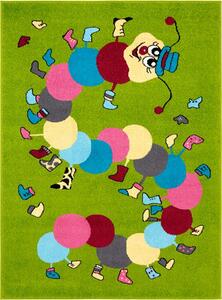 Dětský kusový koberec Agnella Funky TOP IWO zelený Rozměr: 133x180 cm