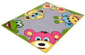 Dětský kusový koberec Agnella Funky TOP TIG grafitový Rozměr: 240x330 cm