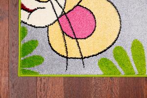 Dětský kusový koberec Agnella Funky TOP TIG grafitový Rozměr: 100x170 cm
