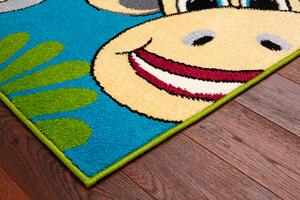 Dětský kusový koberec Agnella Funky TOP TIG smaragd Rozměr: 133x180 cm