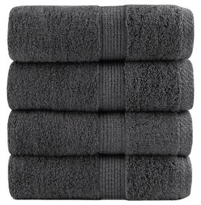 Prémiové mycí utěrky SOLUND 4 ks antracitové 30x30 cm 600 g/m² 137149