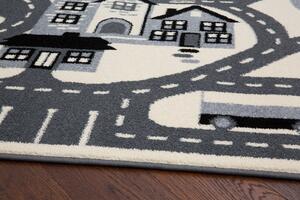 Dětský kusový koberec Agnella Funky Top Super Město krémový Rozměr: 160x220 cm