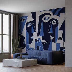 Fototapety Tváře v africkém stylu, Fototapety geometrie, w05446v1 : uwalls.cz