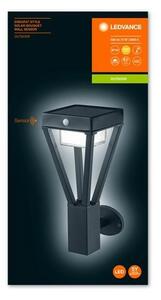 Ledvance - LED Solární nástěnné svítidlo se senzorem BOUQUET LED/6W/3,7V IP44