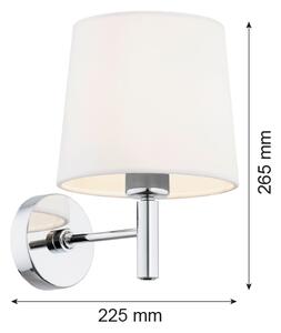 Brilagi - Nástěnné svítidlo MONTE 1xE27/15W/230V krémová/lesklý chrom
