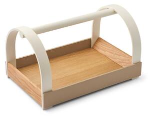 Dřevěný podnos Kydo Oak Beige / White